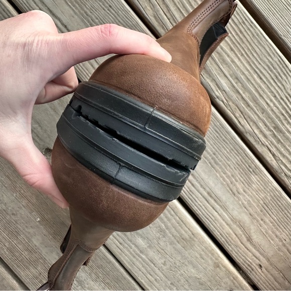 Blundstone 1609 Elastic Sided Boot Lined Antique Brown Chelsea 10.5 9.5 - Picture 4 of 10